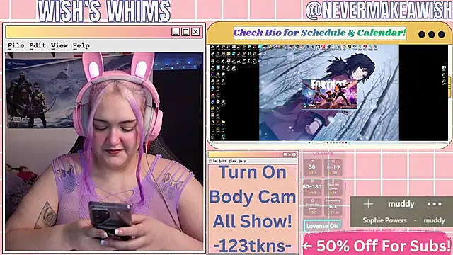 Snapshot of nevermakeawish chatting on June 2026 11:14:01 AM nevermakeawish online show from June 2026 11:14:01 AM