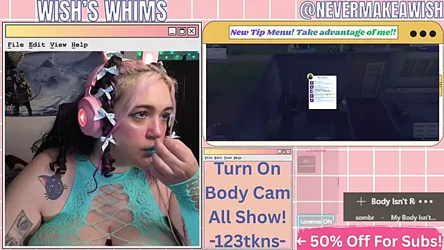 Snapshot of nevermakeawish chatting on June 2026 09:48:02 AM nevermakeawish online show from June 2026 09:48:02 AM