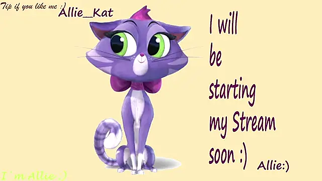 Snapshot of Allie_Kat chatting on June 2026 02:23:02 PM Allie Kat online show from June 2026 02:23:02 PM