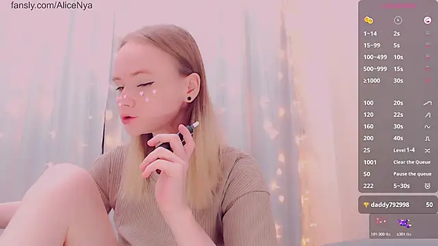 AliceNya cute online show from January 2026 05:01:01 AM