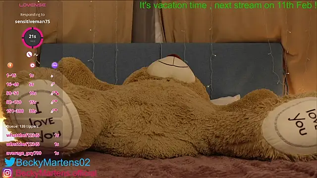 BeckyMartens online show from January 2025 06:12:01 AM