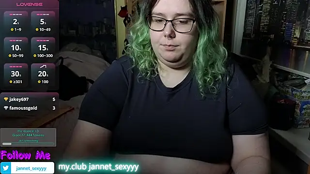 Snapshot of JannetPie chatting on March 2026 01:32:02 AM JannetPie online show from March 2026 01:32:02 AM