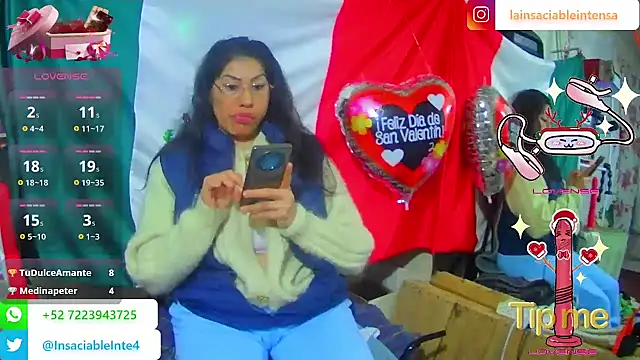 LaInsaciableIntensa online show from February 2025 02:01:02 AM