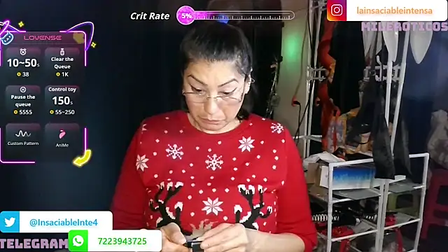 LaInsaciableIntensa online show from May 2026 01:55:01 AM