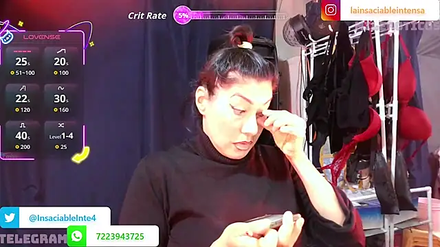 LaInsaciableIntensa online show from May 2026 01:44:01 AM