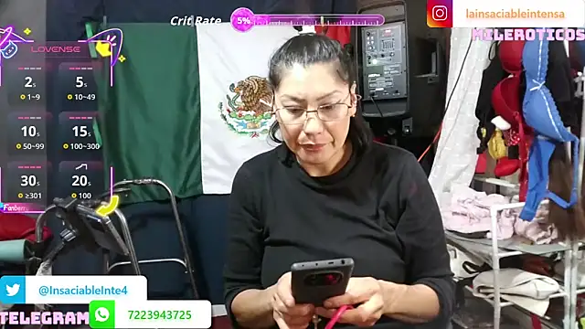 LaInsaciableIntensa online show from June 2026 12:57:02 AM