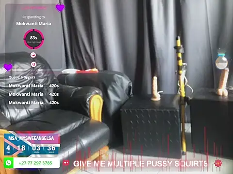 Snapshot of MySweetAngelsSA chatting on October 2025 12:56:01 PM MySweetAngelsSA online show from October 2025 12:56:01 PM