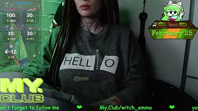 Witch Emma online show from February 2026 07:56:01 PM