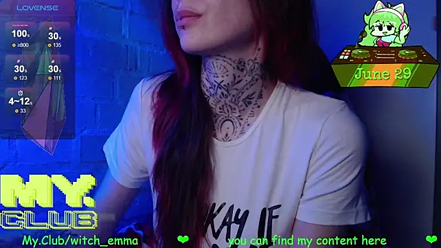Witch Emma online show from June 2026 10:15:01 AM